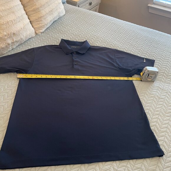 Nike Men's Navy Blue Dri-Fit Golf Tennis Polo Shirt XL - Picture 6 of 8